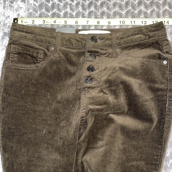 NWT RSQ Manhattan High Rise Button Fly Skinny Corduroys.  Size 5/27.  Brown - Picture 8 of 11